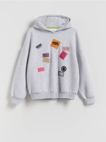 Reserved - BOYS` JOGGING TOP - світло-сірий - 929FJ-09M Reserved - BOYS` JOGGING TOP - світло-сірий - 929FJ-09M