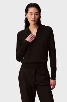 Женский черный пуловер EXTRAFINE Черный S Calvin Klein LV044A305G