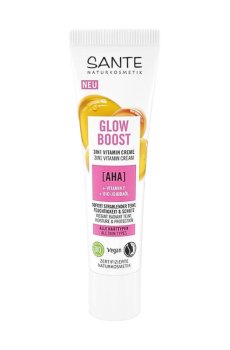 Витаминный биокрем для лица Sante Glow Boost 3 In 1 Vitamin Cream с фруктовыми АНА-кислотами, 30 мл