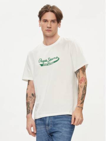 Pepe Jeans Футболка Claude PM509390 Écru Regular Fit Pepe Jeans Футболка Claude PM509390 Écru Regular Fit