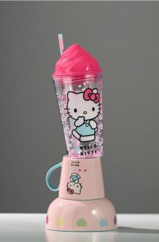 Горнятко з кришкою та соломинкою Hello Kitty - різнобарвний