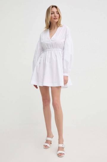 Платье Pinko цвет белый mini расклешённое 103723 A1XO Платье Pinko цвет белый mini расклешённое 103723 A1XO