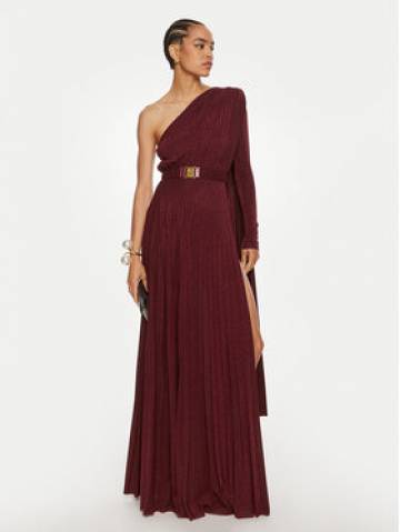 Elisabetta Franchi Вечірня сукня AB-686-46E2 Бордовий Regular Fit Elisabetta Franchi Вечірня сукня AB-686-46E2 Бордовий Regular Fit