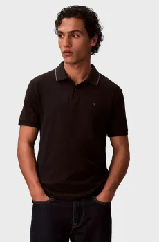 Мужское черное поло REFINED Черный XL Calvin Klein LV04LC239G