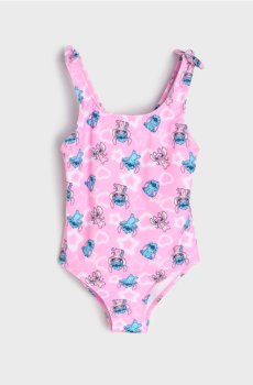 Суцільний купальник Lilo & Stitch - рожевий