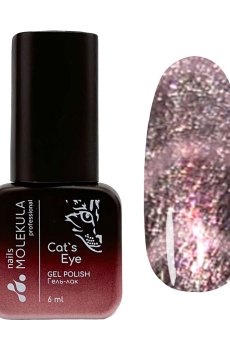 Светоотражающий гель-лак для ногтей Nails Molekula Professional Flash Dragon Eyes Gel Polish DE01, 6 мл