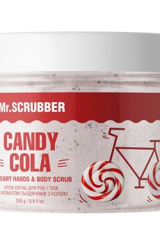 Крем-скраб для рук и тела Mr.Scrubber Creamy Hands & Body Scrub Candy Cola с ароматом леденцов с колой, 250 г