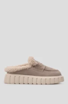 Женсик серые замшевые клоги Серый 38 Voile Blanche 2019547-3B97