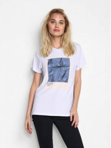 Kaffe Футболка Kario 10506852 Білий Regular Fit Kaffe Футболка Kario 10506852 Білий Regular Fit