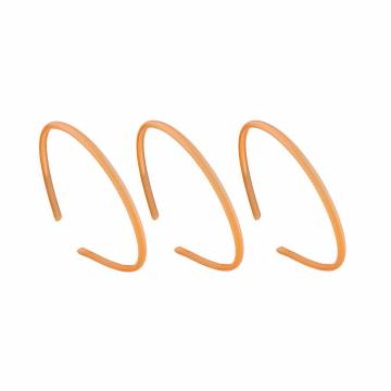 Набор обручей для волос TITANIA Basic, пластик, 3шт, молочно-коричневый, 7972