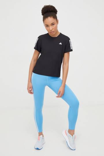 Футболка для бега adidas Performance цвет чёрный Футболка для бега adidas Performance цвет чёрный