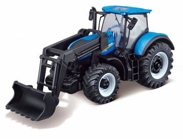Трактор Bburago Farm New holland синій (18-31632) Трактор Bburago Farm New holland синій (18-31632)