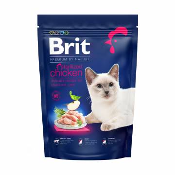 Сухой корм для стерилизованных кошек Brit Premium by Nature Cat Sterilised с курицей, 800 г Сухой корм для стерилизованных кошек Brit Premium by Nature Cat Sterilised с курицей, 800 г