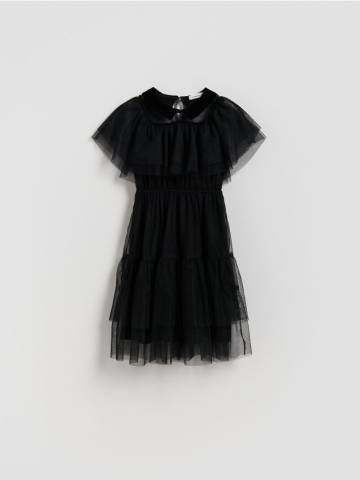 Reserved - Тюлева сукня - чорний - 241FW-99X Reserved - Тюлева сукня - чорний - 241FW-99X