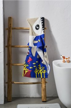 Бавовняний рушник 30x50 - темно-синій