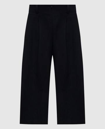 Черные кюлоты из шерсти