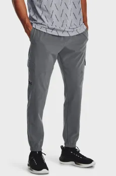 Мужские темно-серые спортивные брюки UA Stretch Woven Cargo Pants Серый S Under Armour 1380358-012