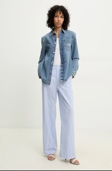 Хлопковая рубашка Moschino Jeans