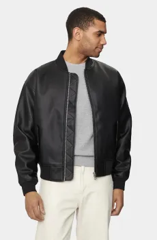 Мужская черная куртка FAUX LEATHER BOMBER Черный L Calvin Klein Jeans J30J325601