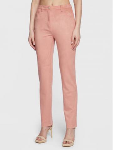 Guess Штани з тканини Kelly W3RA0M WE0L0 Рожевий Straight Fit Guess Штани з тканини Kelly W3RA0M WE0L0 Рожевий Straight Fit