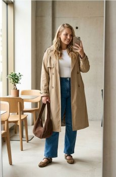 Джинси bootcut Plus Size - синій