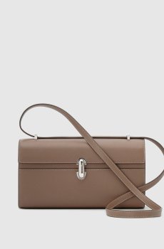 Кожаная сумка коричневого цвета Symmetry