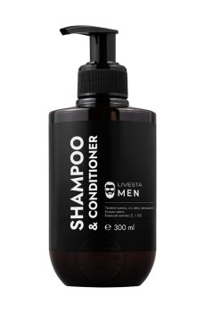 Мужской шампунь-кондиционер 2 в 1 для волос Livesta Man Shampoo & Conditioner, 300 мл