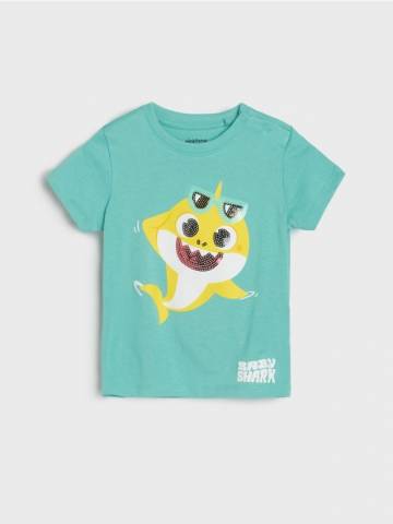 Футболка Baby Shark - кораловий Футболка Baby Shark - кораловий
