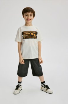 Reserved - Футболка з принтом - кремовий - 021IT-01X