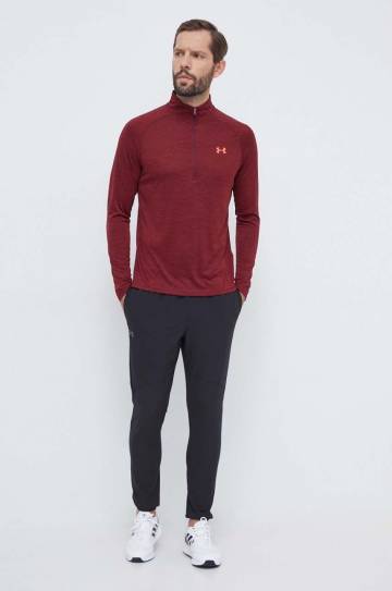 Кофта для тренинга Under Armour Tech 2.0 цвет бордовый меланж Кофта для тренинга Under Armour Tech 2.0 цвет бордовый меланж