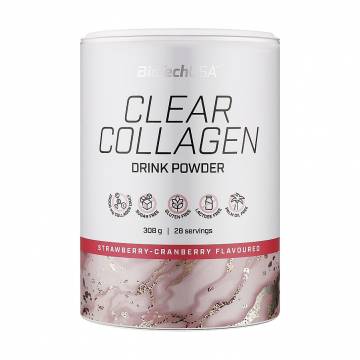 Коллаген BioTech USA Clear Collagen Клубника-клюква, в порошке, 308 г Коллаген BioTech USA Clear Collagen Клубника-клюква, в порошке, 308 г