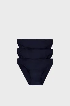 Женские черные трусики (3 шт) Черный S womensecret 7682948