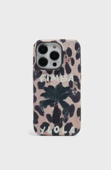 Женский бежевый чехол с узором для iPhone 15 Pro Бежевый ONESIZE Bimba Y Lola 261BAFT06.24090