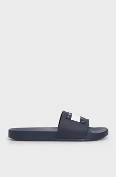 Мужские темно-синие слайдеры TOMMY JEANS POOL SLIDE ESS Синий 41 Tommy Jeans EM0EM01191