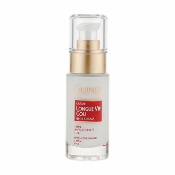 Укрепляющий крем для шеи Guinot Longue Vie Cou Firming Vital Neck Care Долгая жизнь клетки, 30 мл Укрепляющий крем для шеи Guinot Longue Vie Cou Firming Vital Neck Care Долгая жизнь клетки, 30 мл