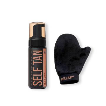 Мус-автозасмага для тіла Hillary Self Tan Bronzing Touch + Рукавиця-аплікатор для автозасмаги Мус-автозасмага для тіла Hillary Self Tan Bronzing Touch + Рукавиця-аплікатор для автозасмаги
