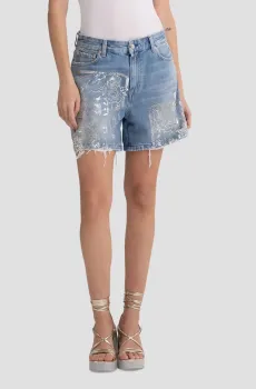 Женские голубые джинсовые шорты Голубой 26 Replay WA501P.000.108 42B