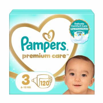 Подгузники Pampers Premium Care размер 3 (6-10 кг), 120 шт Подгузники Pampers Premium Care размер 3 (6-10 кг), 120 шт