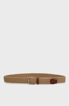 Мужской бежевый ремень ELASTIC BRAIDED Бежевый 85 Gant 9940193
