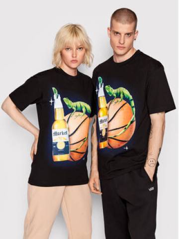 Market Футболка Unisex SMILEY Refreshing Lizard 399001089 Чорний Relaxed Fit Market Футболка Unisex SMILEY Refreshing Lizard 399001089 Чорний Relaxed Fit