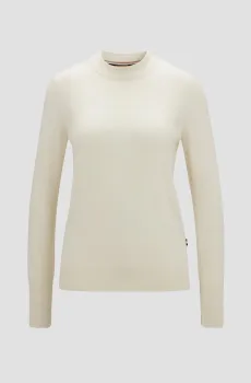 Женский белый кашемировый джемпер Белый XS BOSS 50470530;118