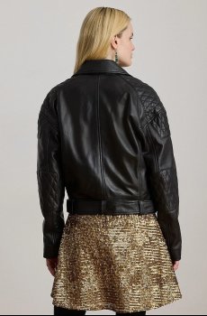 Кожаная куртка Lauren Ralph Lauren