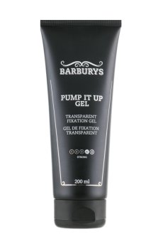 Уценка! Прозрачный гель для укладки волос Barburys Pump It Up Gel сильной фиксации, 200 мл