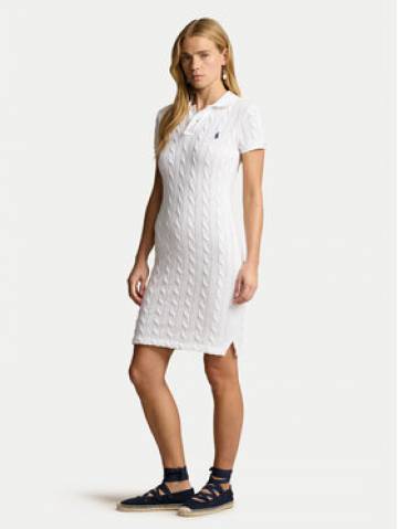 Polo Ralph Lauren Трикотажна сукня 211943139002 Білий Slim Fit Polo Ralph Lauren Трикотажна сукня 211943139002 Білий Slim Fit