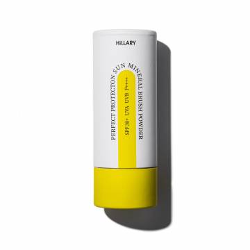 Сонцезахисна мінеральна пудра натуральна бежева з SPF 30+ Hillary Perfect Protection Sun Mineral Brush Powder SPF 30+, 4 г Сонцезахисна мінеральна пудра натуральна бежева з SPF 30+ Hillary Perfect Protection Sun Mineral Brush Powder SPF 30+, 4 г