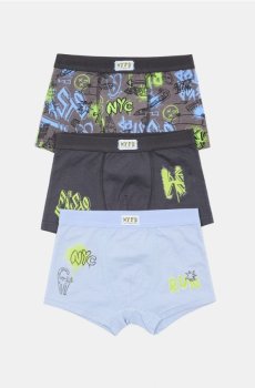 Боксери, 3 пари - темно-сірий