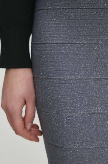 Юбка Answear Lab цвет серый midi карандаш Юбка Answear Lab цвет серый midi карандаш