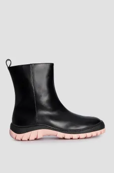 Женские черные кожаные полусапоги Черный 36 Baldinini D4B570A1VISH;0000