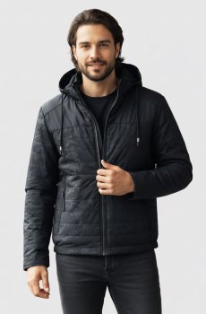 Куртка-ветровка черно-синего цвета SB-ITC-600-cobalt-blue