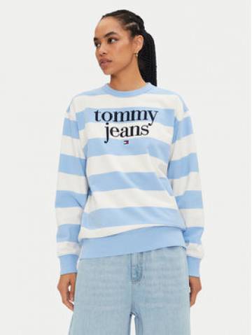 Tommy Jeans Світшот Ess Logo DW0DW19041 Голубий Relaxed Fit Tommy Jeans Світшот Ess Logo DW0DW19041 Голубий Relaxed Fit
